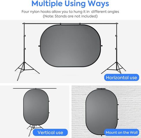 Blue Gray Pop up Backdrop 5x6.5ft/1.5x2m, Self-Tape Photography Backdrops with Carry Bag Collapsible Portable Background for Auditions Photoshoot TikTok YouTube Video Live Streaming in Saudi Arabia