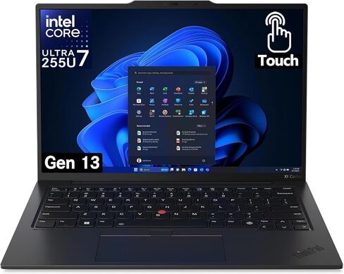 Lenovo Gen 13 ThinkPad X1 Carbon Touchscreen Laptop with Intel Ultra 7 255U Processor, 14" WUXGA 100% sRGB, 32GB DDR5 RAM, 1TB NVMe Performance SSD, FHD+ IR+ RGB Camera, and Windows 11 Pro in Kuwait