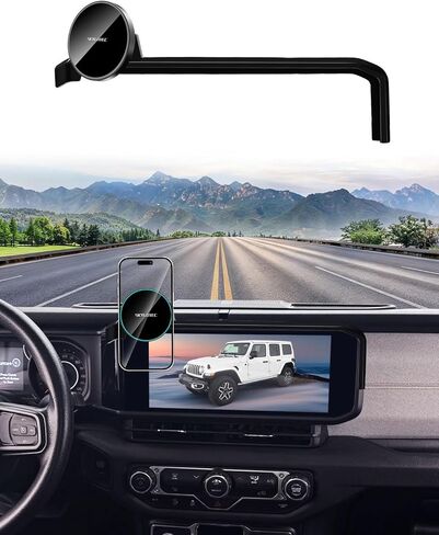 SKYLOTEC Car Phone Holder for Jeep Renegade 2015 2016 2017 2018 2019 2020 2021 2022 2023 Accessories Automobile Cradles Magnetic Phone Mount Compatible with MagSafe, Strong Magnets Cell Phone Base in Kuwait