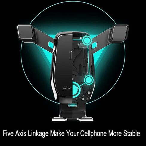 Phone Holder for Audi A3 8V, Cell Phone Holder 360° Rotation Upgrade Aluminum Alloy Design Gravity Auto Lock Stable 1Minute to Install Hands Free Mobile Phone Stand Mount 2013-2019 Accessories in Kuwait