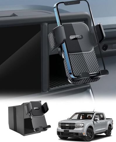 SKYLOTEC Phone Mount Cubby Insert for Ford Maverick 2022 2023 2024 Accessories, Cell Phone Holder Storage Box Kit, Automobile Cradles Phone Base Not Block Air Vent in Kuwait