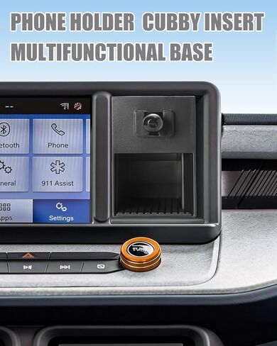 SKYLOTEC Phone Mount Cubby Insert for Ford Maverick 2022 2023 2024 Accessories, Cell Phone Holder Storage Box Kit, Automobile Cradles Phone Base Not Block Air Vent in Kuwait