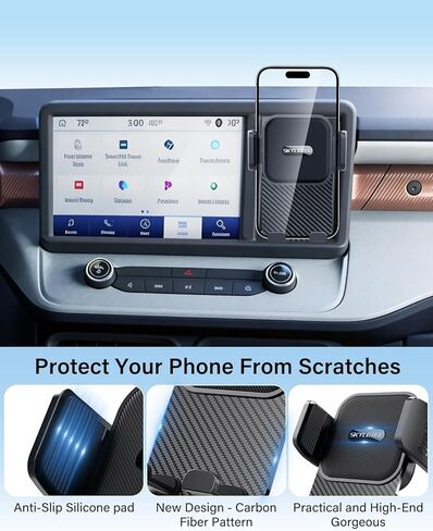 SKYLOTEC Phone Mount Cubby Insert for Ford Maverick 2022 2023 2024 Accessories, Cell Phone Holder Storage Box Kit, Automobile Cradles Phone Base Not Block Air Vent in Kuwait
