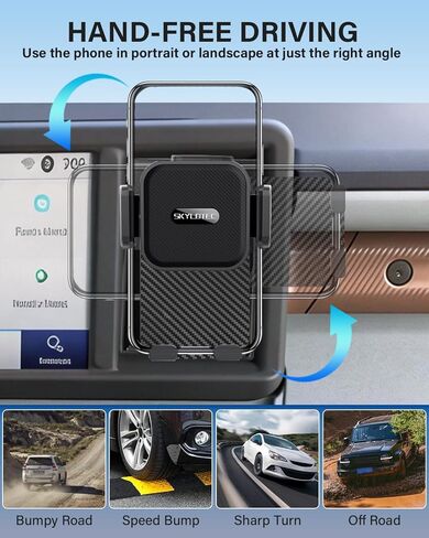 SKYLOTEC Phone Mount Cubby Insert for Ford Maverick 2022 2023 2024 Accessories, Cell Phone Holder Storage Box Kit, Automobile Cradles Phone Base Not Block Air Vent in Kuwait