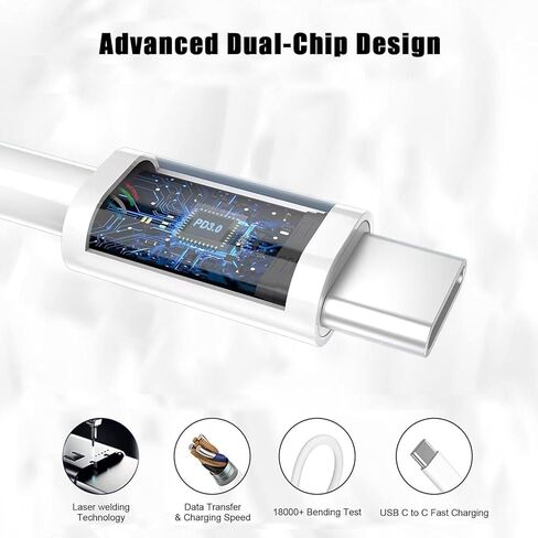 30W USB C Fast Charger for Google Pixel 8, 8 pro, 8a, 9, 9 pro, 9 pro XL, 7, 7 pro, 7a, 6, 6 pro, 6a, 5, 5a, 4a, 4, 4 XL, 3a,3, 2 6FT Type C Charger Charging Cable Cord in Kuwait