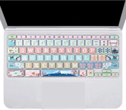غلاف لوحة المفاتيح لجهاز Acer Chromebook Spin 11 311 CP311 511 512/Chromebook Premium R11 CB5-132T CB3-131/Chromebook R 13 CB5-312T/Chromebook 14 CP5-471/Chromebook 15 CB3-532 C910، ساكورا in Kuwait