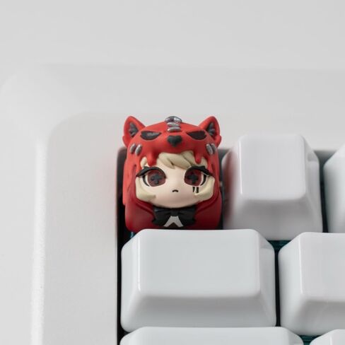 Artisan Keycaps, Cute Kawaii Red Riding Hood-Keycaps, Shine Through Resin Handmade, Single 1U Replace Key for ESC Key Mechanical Keyboard in Kuwait