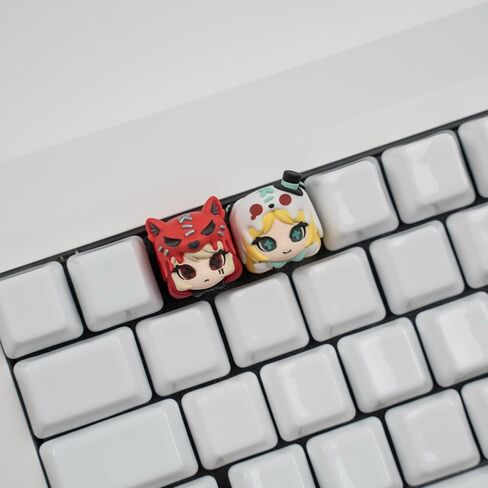 Artisan Keycaps, Cute Kawaii Red Riding Hood-Keycaps, Shine Through Resin Handmade, Single 1U Replace Key for ESC Key Mechanical Keyboard in Kuwait