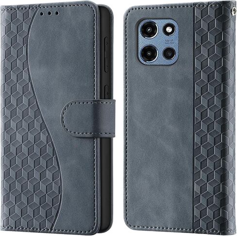 for Motorola Moto G 2025 Wallet Case with Card Holder, RFID Blocking Credit Slots Kickstand Shockproof Phone Cover Fit for Moto G 2025 Phone Case Turquoise in Kuwait