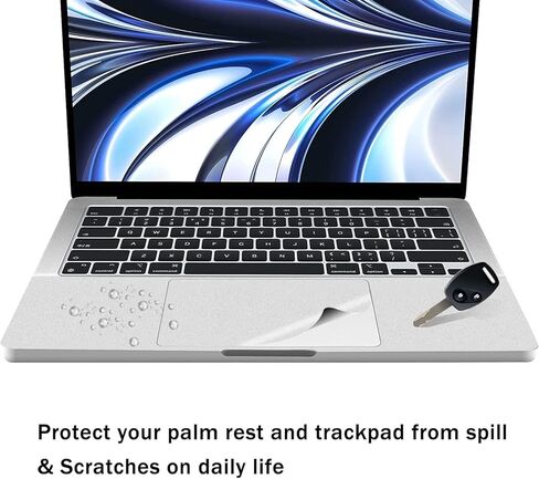 غطاء راحة اليد لجهاز الكمبيوتر المحمول 2026 MacBook Neo 13 بوصة مع شريحة A18 Pro A3404، ملحقات MacBook Neo غطاء واقي للمعصم مقاوم للخدش (فضي) in Kuwait