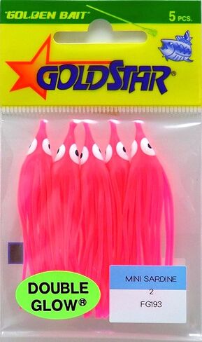 SILVER HORDE Goldstar Mini Squid Glow Pink #20 Mini Sardine in Kuwait