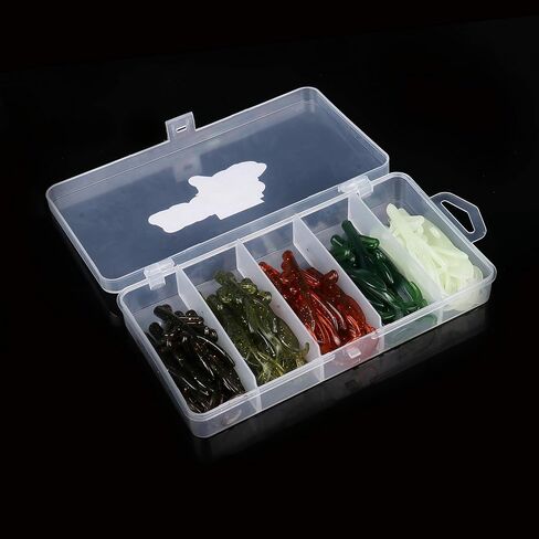 RUNCL Probite Craw Baits, Creature Baits, 15/20/25pcs Bass Fishing Lures 4.2in - Realistic Movement, Hyper-Action Pinchers, Weedless Design, Deep Ribs, Proven Colors - Soft Fishing Lures Baits in Kuwait