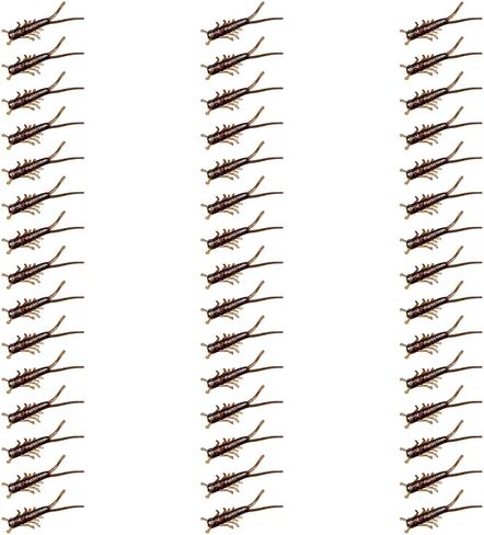 Lunker City Fishing 1.5" Hellgie 3 Pack Bundle Creature Bait Soft Plastic Bass Lure Hellgrammite Legs and Tails Action for Panfish, Trout, and Ice Fishing, 45 Pcs, Made in The USA in Saudi Arabia