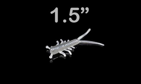 Lunker City Fishing 1.5" Hellgie 3 Pack Bundle Creature Bait Soft Plastic Bass Lure Hellgrammite Legs and Tails Action for Panfish, Trout, and Ice Fishing, 45 Pcs, Made in The USA in Saudi Arabia