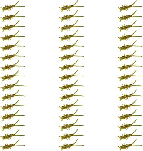 Lunker City Fishing 1.5" Hellgie 3 Pack Bundle Creature Bait Soft Plastic Bass Lure Hellgrammite Legs and Tails Action for Panfish, Trout, and Ice Fishing, 45 Pcs, Made in The USA in Saudi Arabia