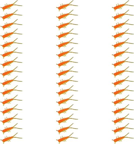 Lunker City Fishing 1.5" Hellgie 3 Pack Bundle Creature Bait Soft Plastic Bass Lure Hellgrammite Legs and Tails Action for Panfish, Trout, and Ice Fishing, 45 Pcs, Made in The USA in Saudi Arabia