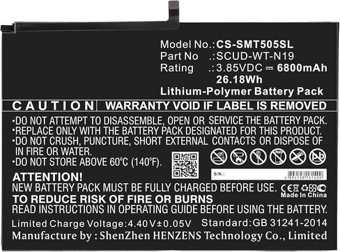 ALLC Replacement Battery for Samsung Galaxy Tab A7 10.4 2020/SM-T500/SM-T505,PN:SCUD-WT-N19,6800mAh in Kuwait