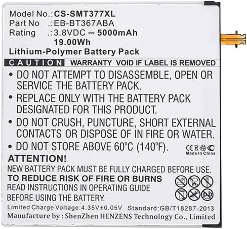 ALLC بطارية بديلة لجهاز سامسونج EB-BT367ABA/GH43-04539A، PN:EB-BT367ABA/GH43-04539A، 5000 مللي أمبير في الساعة in Kuwait