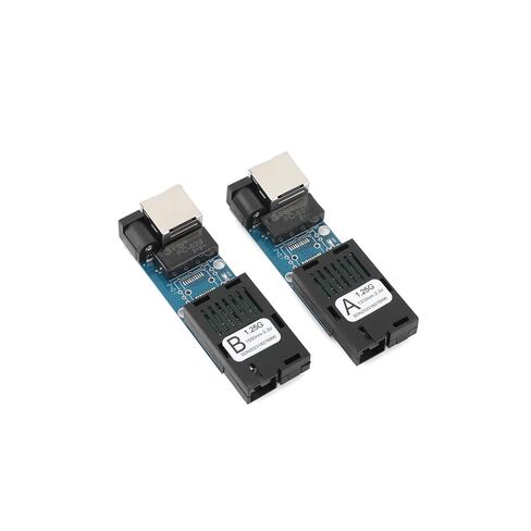 1Pair Mini Gigabit Fiber Optical Media Converter, 10/100/1000Mbps Auto-Negotiation, Single Mode 3Km, SC/UPC；SC/APC Port, 1.25G Fiber Speed, 1550nm Wavelength in Kuwait