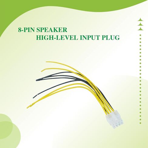 8-pin Speaker high-Level Input Plug, Suitable for Alpine Amplifier MRV MRP V12 V-Power Flex 8-pin Speaker high-Level Input Plug 1 Pair in Kuwait
