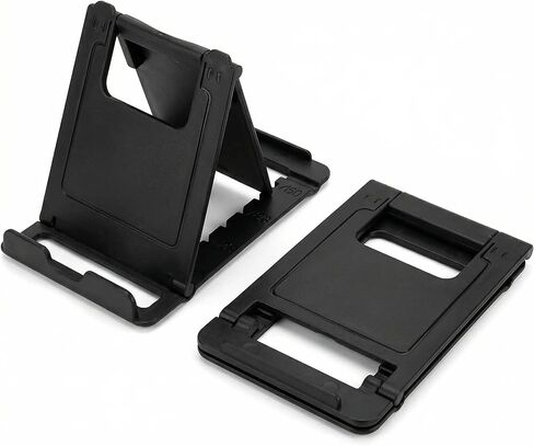2 Pack Portable Cell Phone Stand Holder for Desk, Foldable Pocket-Sized Mount, Universal Adjustable Desktop in Kuwait
