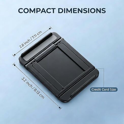 2 Pack Portable Cell Phone Stand Holder for Desk, Foldable Pocket-Sized Mount, Universal Adjustable Desktop in Kuwait