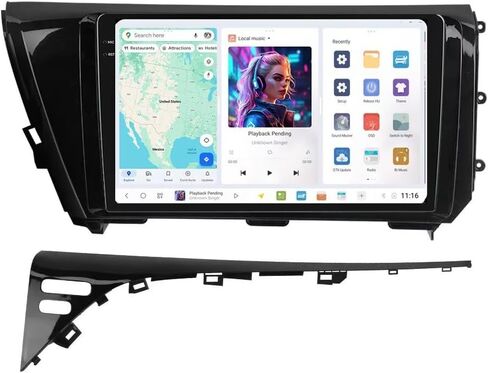DUDUAUTO Car Radio Stereo for Toyota Camry 2018 2019 2020-4GB RAM 64GB ROM, Biorunn 8-Core Android DUDU3 10.1 Inch GPS Navi Wireless Car-Play Android Auto Head Unit Upgrade Blue-Tooth FM in Kuwait