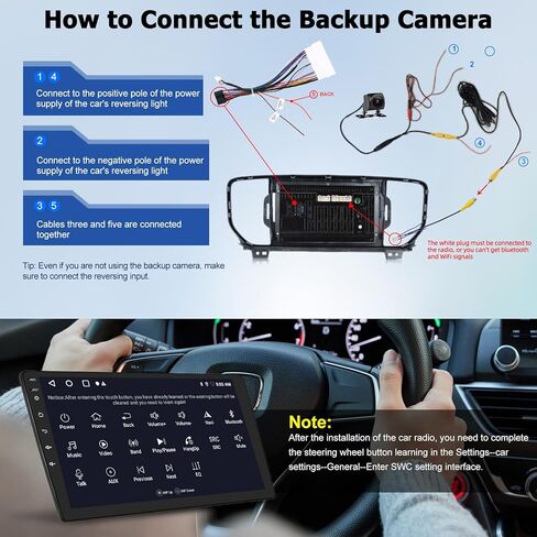 [4Core+64G] Volxcereo Car Radio for Kia Sportage KX5 2016 2017 2018, 9 inch Android Touchscreen Stereo with Carplay/Android Auto, GPS Navigation, WiFi, Bluetooth, SWC, FM/RDS, EQ in Kuwait