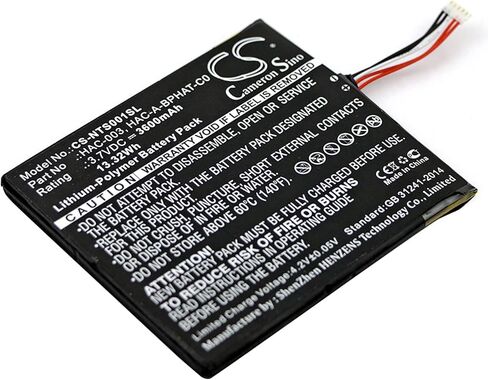 Cameron Sino Battery for Nintendo HAC-S-JP/EU-C0, Switch HAC-001 PN:Nintendo HAC-003, HAC-A-BPHAT-C0 3600mAh / 13.32Wh in Kuwait
