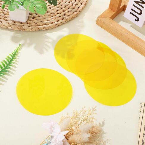 TOYANDONA 5Pcs Colored Transparency Sheets 3.93 Inch Light Diffuser Film for Lamps Warm Light Correction Gel Filter Sheets for Home Decor Bedroom and Living Room Lighting Effects in Kuwait