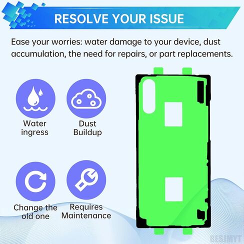 3PCS Battery Door Cover Adhesive Tape for Samsung Galaxy Note 10 Plus 5G Back Cover Sticker Adhesive Tape Glue Replacement for galaxynote 10 Plus 5g SM-N976U in Kuwait