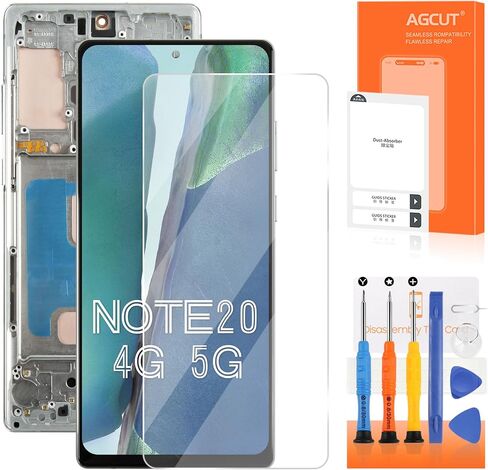 INCELL لهاتف Samsung Galaxy Note20 4G 5G استبدال شاشة Samsung Note 20 LCD N980 SM-N981U SM-N981W LCD محول الأرقام شاشة تعمل باللمس أخضر مع إطار in Kuwait