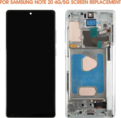 INCELL لهاتف Samsung Galaxy Note20 4G 5G استبدال شاشة Samsung Note 20 LCD N980 SM-N981U SM-N981W LCD محول الأرقام شاشة تعمل باللمس أخضر مع إطار in Kuwait