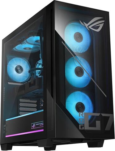 كمبيوتر مكتبي ASUS ROG Strix G700 بسعة تخزين 12 تيرابايت + SSD 192 جيجابايت DDR5 RAM Win 11 Pro (معالج Intel الجيل الخامس عشر Core Ultra 9 Turbo Boost إلى 6.00 جيجا هرتز، NVIDIA GeForce 4060Ti RTX 8GB GDDR6) كمبيوتر ألعاب G700TF in Kuwait