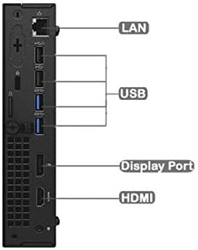 Dell Optiplex 3040 Intel Core i5-6500T X4 2.5GHz 16GB 128GB SSD Windows 11, Black (Renewed) in Kuwait