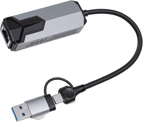 محول GOWENIC USB C إلى Ethernet بسرعة 5 جيجابت في الثانية، محول شبكة USB من النوع C إلى RJ45 مع معايرة تلقائية، تنبيه عن بعد، للكمبيوتر اللوحي المحمول in Kuwait