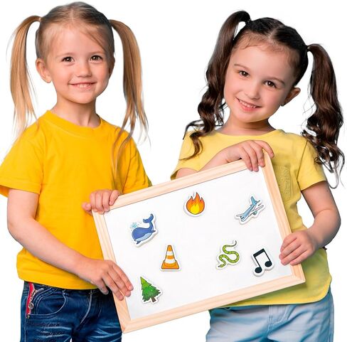 كائنات Junior Learning Magic-E - كائنات إسفنجية تعليمية مغناطيسية، كائنات مزيج JL649 متعددة وصغار التعلم، كائنات CVC تعليمية متعددة وصغار السن مجموعة قوس قزح مكونة من 40 قطعة، JL641، 2.36 ارتفاع × 5.9 طول × 7.8 عرض، إسفنج in Kuwait
