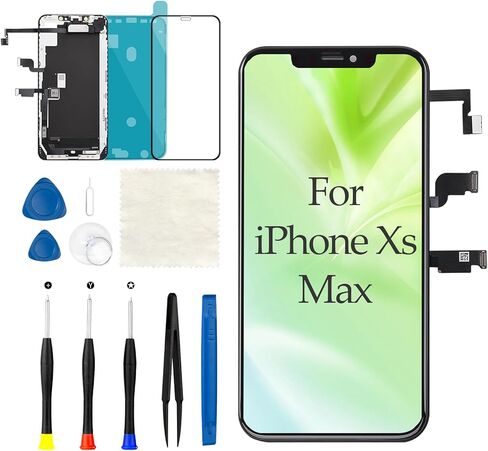 for iPhone Xs Max Screen Replacement with Ear Speaker Proximity Sensor 6.5 inch LCD 3D Touch Display Digitizer ssembly with Repair Tools Kit A1921 A2101 A2102 A2103 A2104 in Kuwait