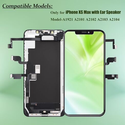 for iPhone Xs Max Screen Replacement with Ear Speaker Proximity Sensor 6.5 inch LCD 3D Touch Display Digitizer ssembly with Repair Tools Kit A1921 A2101 A2102 A2103 A2104 in Kuwait