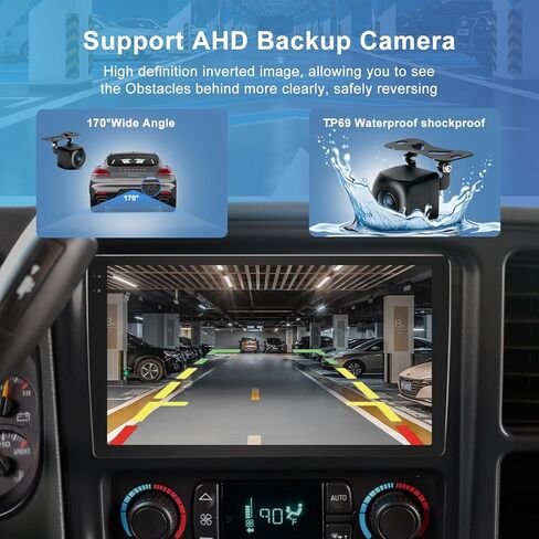 راديو ستيريو للسيارة 4+64 جيجابايت Android 15 لسيارة Hummer H2 2003-2007 مع CarPlay Android Auto، 9 بوصة ما بعد البيع ترقية نظام تحديد المواقع العالمي (GPS) مع شبكة WiFi مدمجة، بلوتوث، 32 نطاق DSP، SWC، كاميرا احتياطية in Kuwait