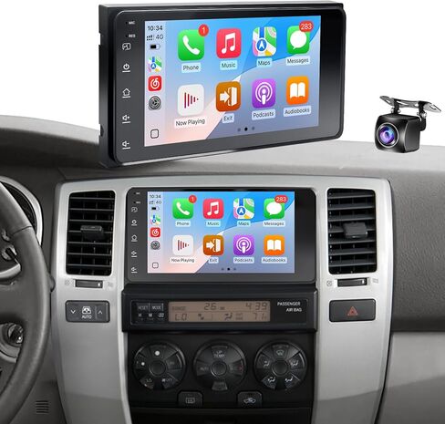 Leadfan Android Car Stereo for Toyota 4Runner 2003-2009 Tundra 2003-2006 Sequoia 2003-2007 راديو مع CarPlay وAndroid Auto، شاشة 7 بوصة لـ 4Runner مع كاميرا احتياطية GPS FM بلوتوث in Kuwait