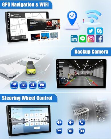 SIXWIN 8 Core Qualcomm Android Car Stereo for Ford Fusion Mondeo 2013-2019 شاشة لمس 9 بوصة مع CarPlay Android Auto 4G+64G بلوتوث مروحة تبريد توقعات الطقس تصميم واجهة المستخدم صوت ذكي in Kuwait