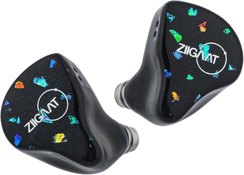 Linsoul ZiiGaat Doscinco in Ear Monitor, 2DD+3BA Hybrid Driver Earphone IEM, Wired Earbuds, Audiophile Tuning, with IEM Cable for Musician Gaming (3.5mm), Black in Kuwait