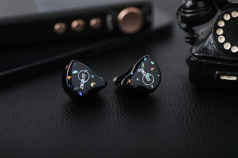 Linsoul ZiiGaat Doscinco in Ear Monitor, 2DD+3BA Hybrid Driver Earphone IEM, Wired Earbuds, Audiophile Tuning, with IEM Cable for Musician Gaming (3.5mm), Black in Kuwait