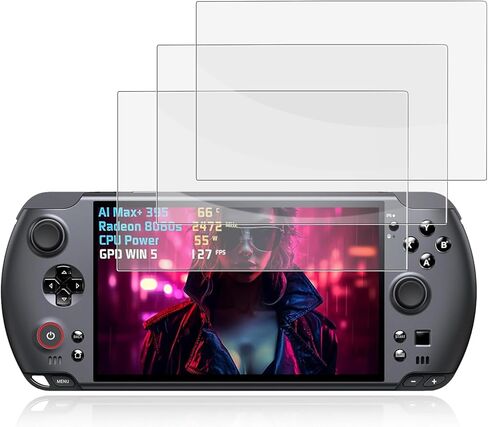 NOUKAJU [3 Pack] Screen Protector for GPD WIN 5 Gaming Consoler, HD Tempered Glass,9h Hardness,Scratch,Anti-Fingerprin,Tempered Glass Film Guard for GPD WIN 5 in Kuwait