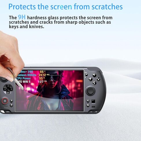 NOUKAJU [3 Pack] Screen Protector for GPD WIN 5 Gaming Consoler, HD Tempered Glass,9h Hardness,Scratch,Anti-Fingerprin,Tempered Glass Film Guard for GPD WIN 5 in Kuwait