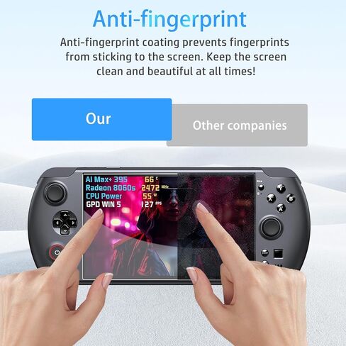 NOUKAJU [3 Pack] Screen Protector for GPD WIN 5 Gaming Consoler, HD Tempered Glass,9h Hardness,Scratch,Anti-Fingerprin,Tempered Glass Film Guard for GPD WIN 5 in Kuwait