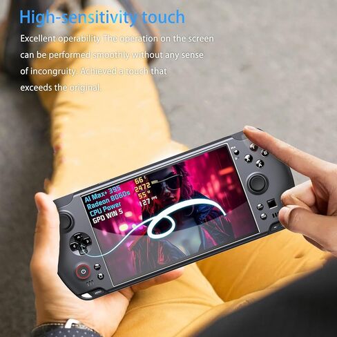 NOUKAJU [3 Pack] Screen Protector for GPD WIN 5 Gaming Consoler, HD Tempered Glass,9h Hardness,Scratch,Anti-Fingerprin,Tempered Glass Film Guard for GPD WIN 5 in Kuwait