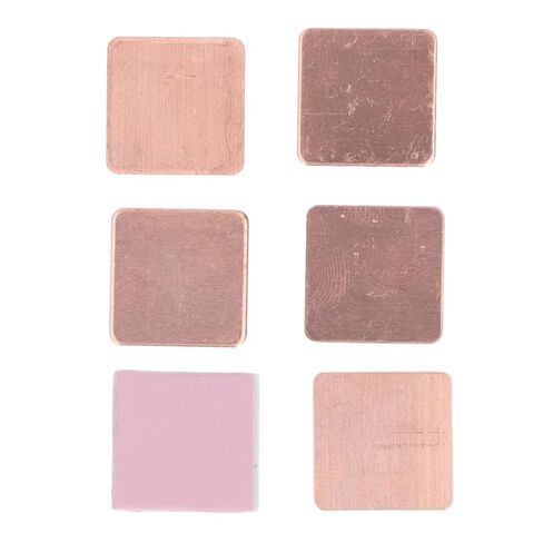 Heatsink Copper Pad Shim Silicone Pad Heat Sink Thermal CPU Cooler Kit for VGA VRAM RAM Premium Copper Material High Thermal Conductivity 401WmK Quick Heat Dissipation for P in Kuwait