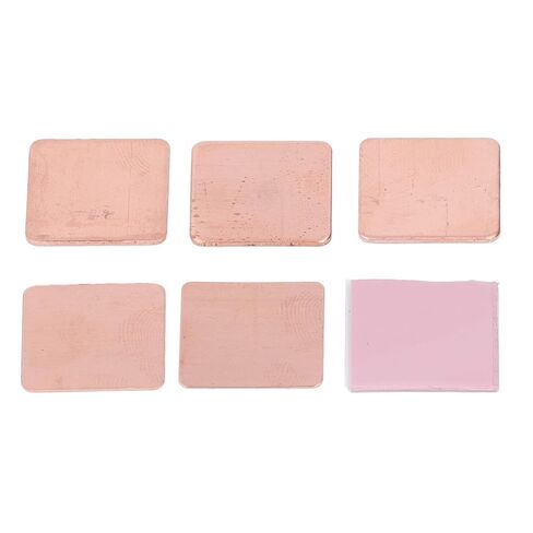 Heatsink Copper Pad Shim Silicone Pad Heat Sink Thermal CPU Cooler Kit for VGA VRAM RAM Premium Copper Material High Thermal Conductivity 401WmK Quick Heat Dissipation for P in Kuwait